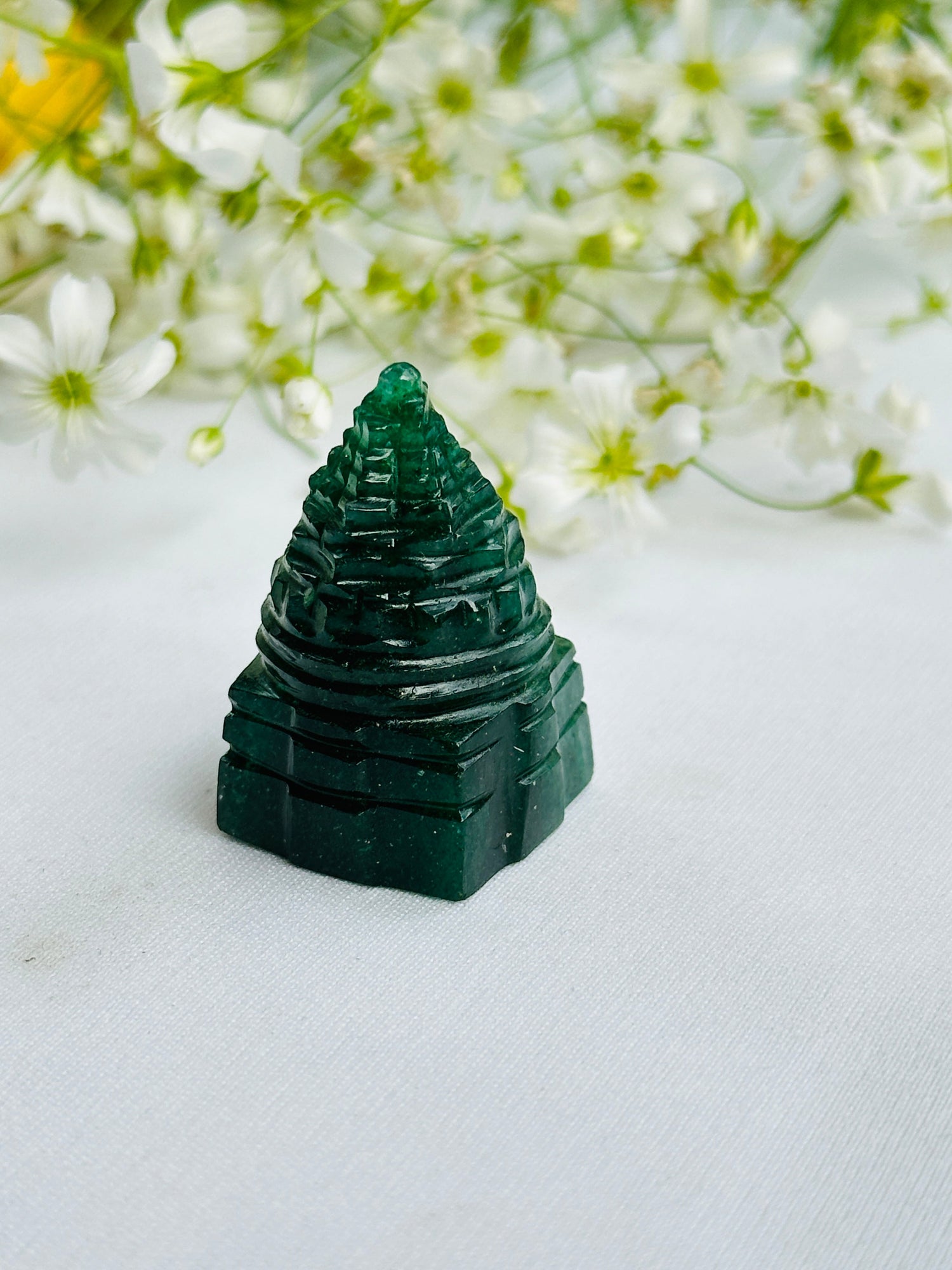 Shri yantra Green Jade
