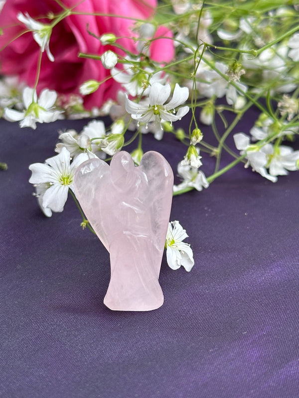 Rose Quartz Stone Angel (Relationship & Love)