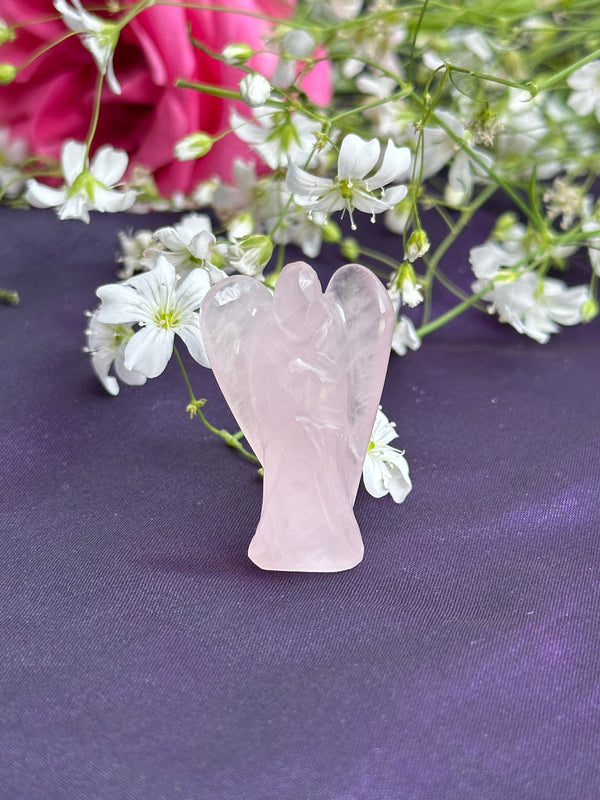 Rose Quartz Stone Angel (Relationship & Love)