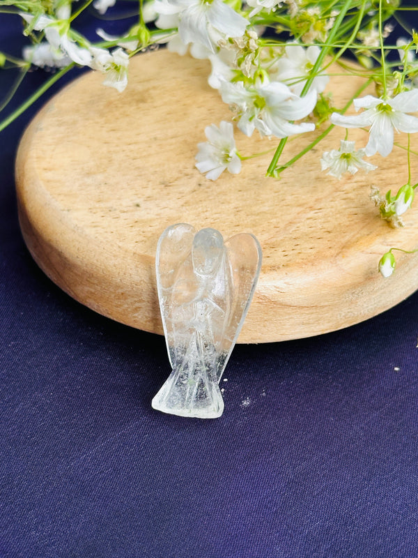Clear Quartz Angel Crystal Stone: Improves Focus Clarity and Manifestation