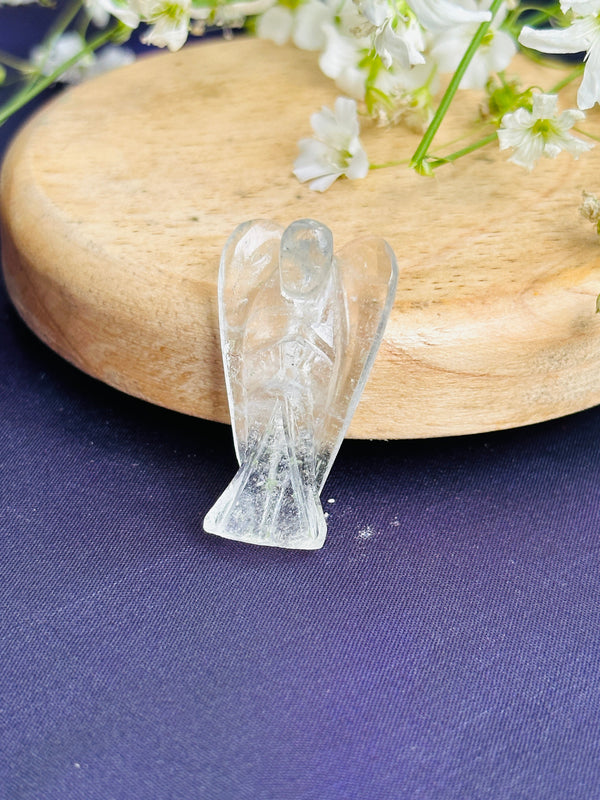 Clear Quartz Angel Crystal Stone: Improves Focus Clarity and Manifestation