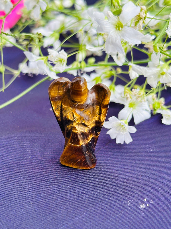 Tiger Eye Angel: Boosts Courage and Self-Confidence