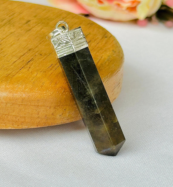 Labradorite Pencil Pendant