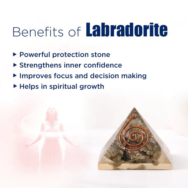 Labradorite Pyramid – Protection, Intuition & Spiritual Growth Crystal