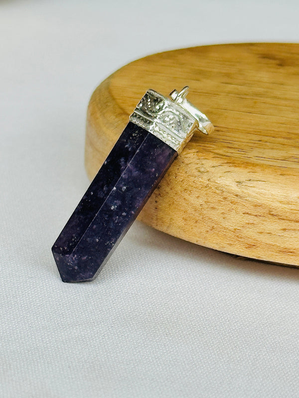 Lepidolite Pencil Pendant