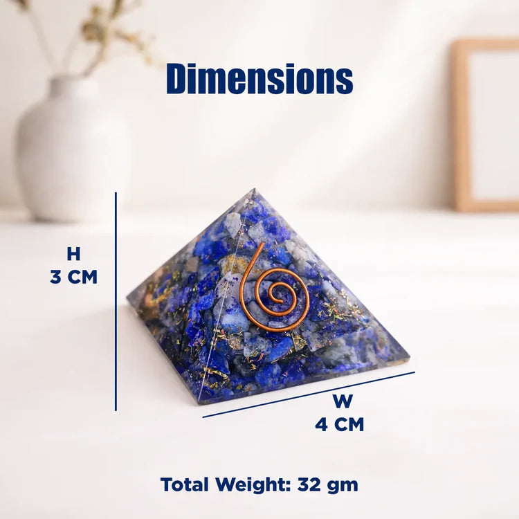 Lapis Lazuli Pyramid – Communication, Wisdom & Confidence Crystal