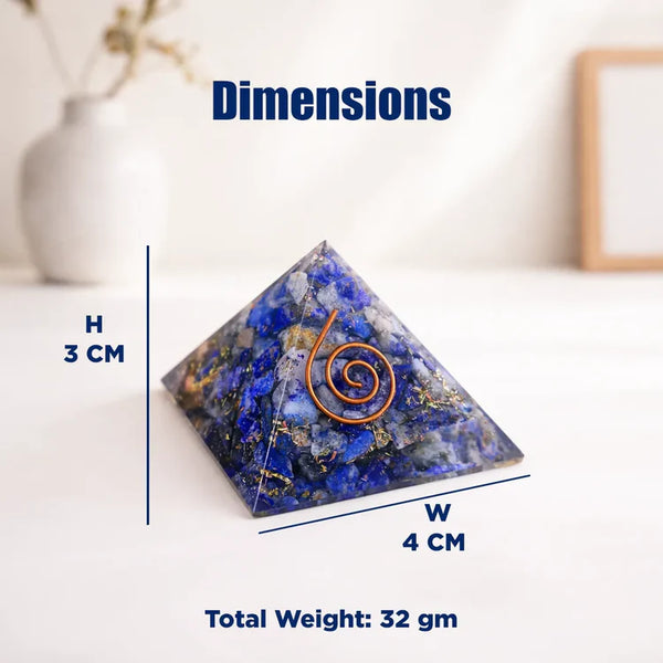 Lapis Lazuli Pyramid – Communication, Wisdom & Confidence Crystal