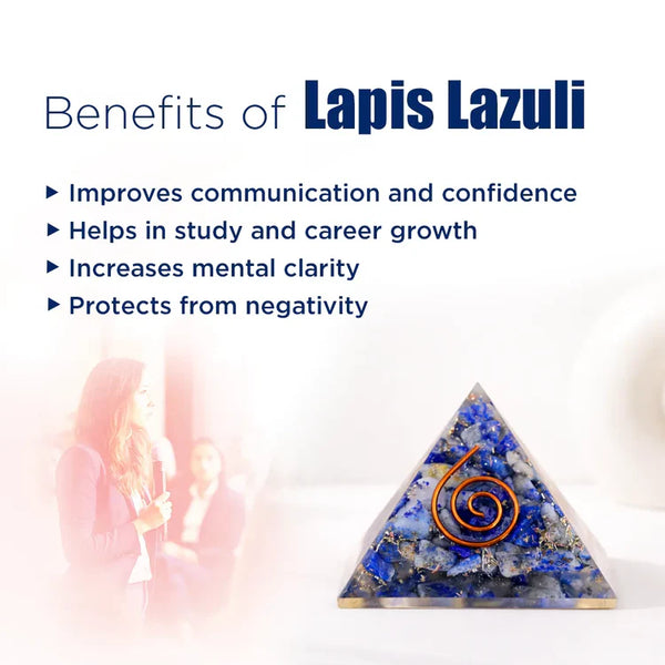 Lapis Lazuli Pyramid – Communication, Wisdom & Confidence Crystal