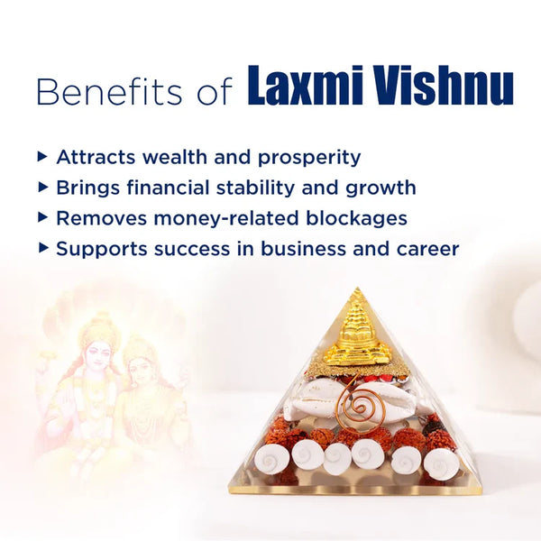Laxmi Vishnu Pyramid – Wealth, Prosperity & Divine Blessings Energy Pyramid