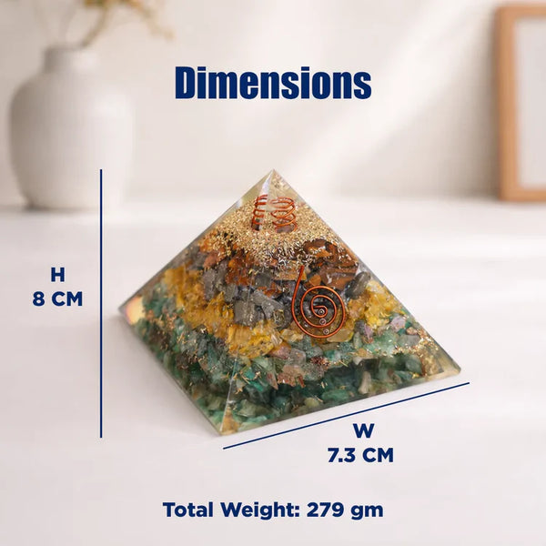 Money Magnet Copper Spiral Pyramid – Wealth, Luck & Success Energy Pyramid