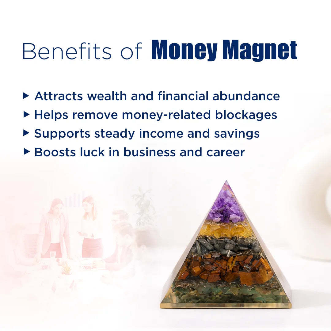Money Magnet Pyramid – Wealth Attraction & Financial Abundance Energy Pyramid