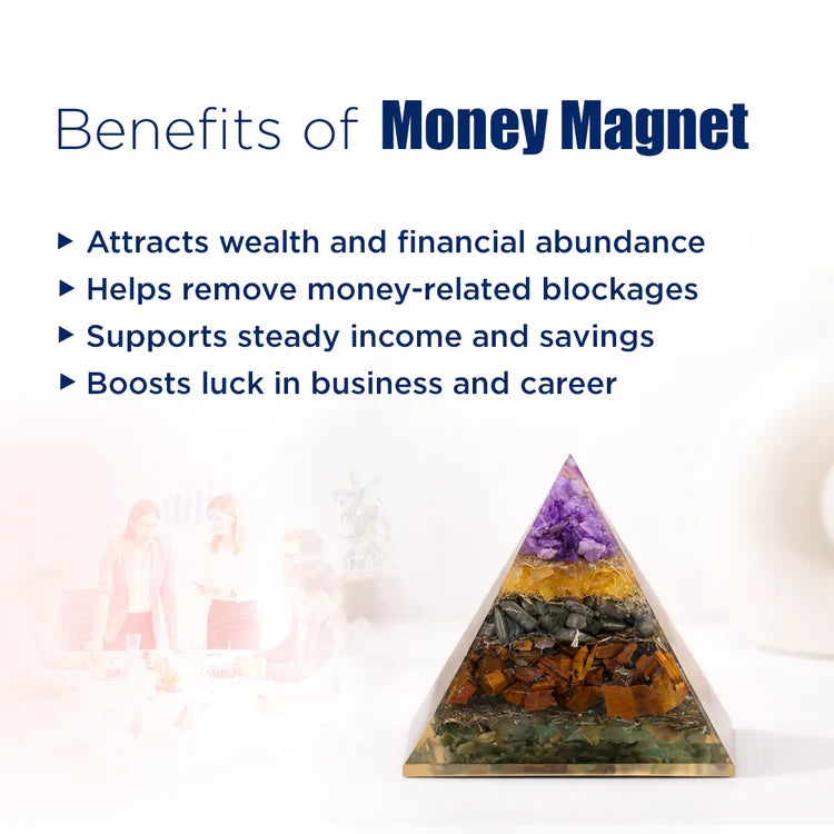 Money Magnet Pyramid – Wealth Attraction & Financial Abundance Energy Pyramid