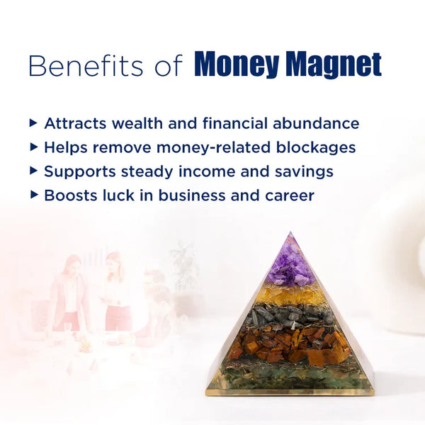Money Magnet Pyramid – Wealth Attraction & Financial Abundance Energy Pyramid