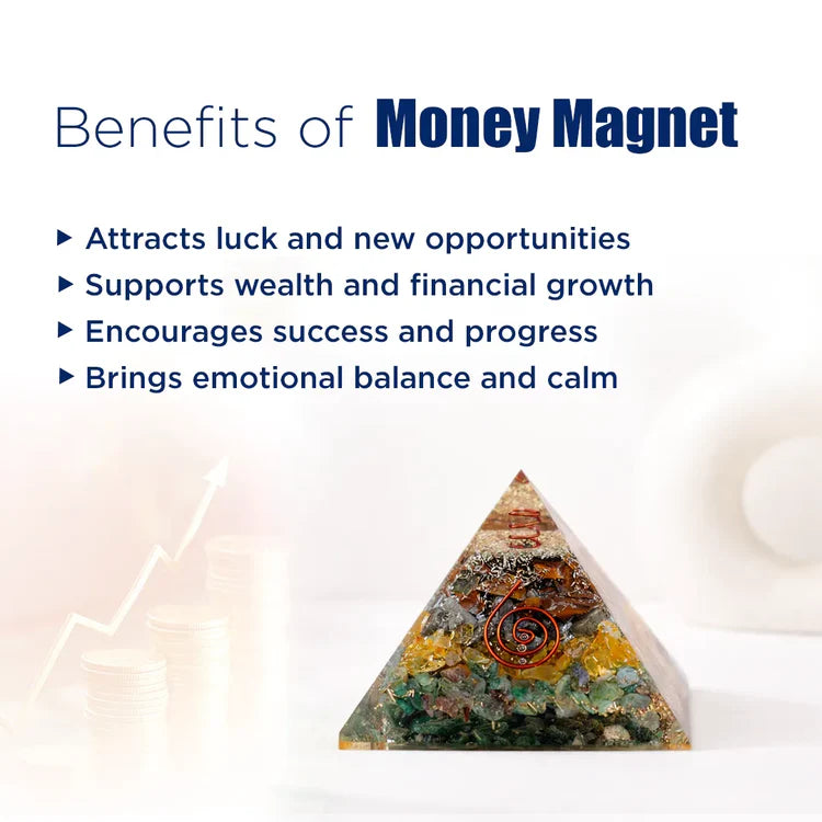 Money Magnet Copper Spiral Pyramid – Wealth, Luck & Success Energy Pyramid