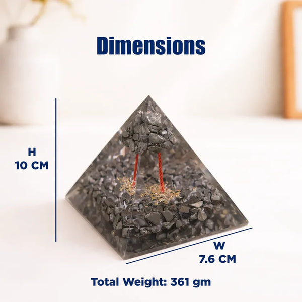 Pyrite Crystal Pyramid – Wealth, Success & Money Attraction Energy Pyramid