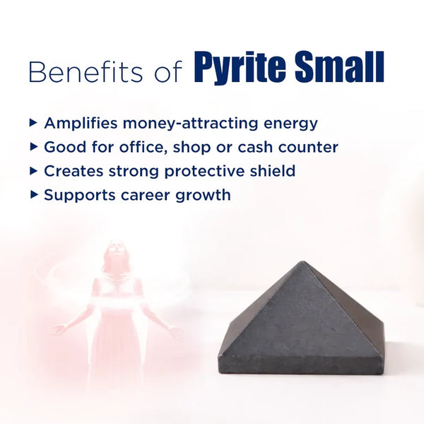 Pyrite Small Pyramid – Wealth Attraction & Protection Crystal