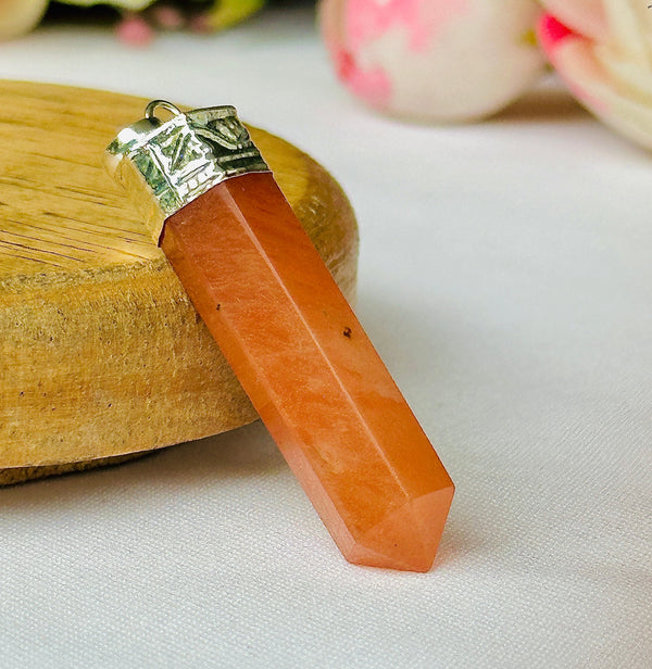 Red Aventurine Pencil Pendant