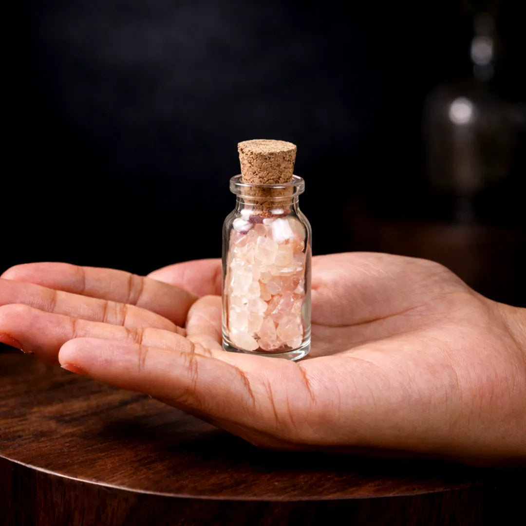 Rose Quartz Bottle Chips – Relationship, Love & Emotional Healing Energy