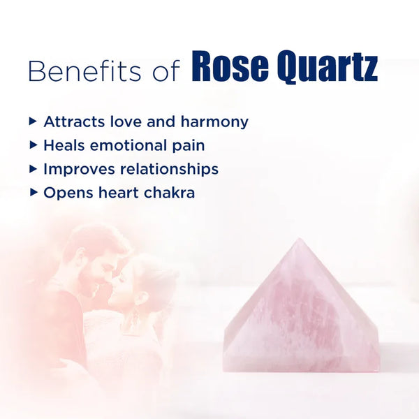 Rose Quartz Small Pyramid – Love, Healing & Heart Chakra Crystal