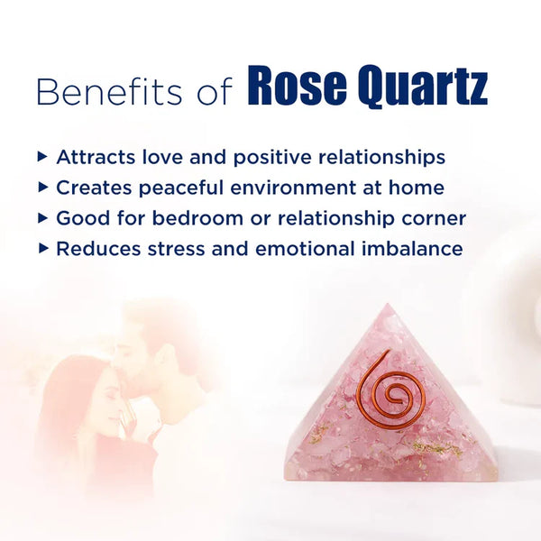 Rose Quartz Pyramid – Love, Relationship & Heart Chakra Healing