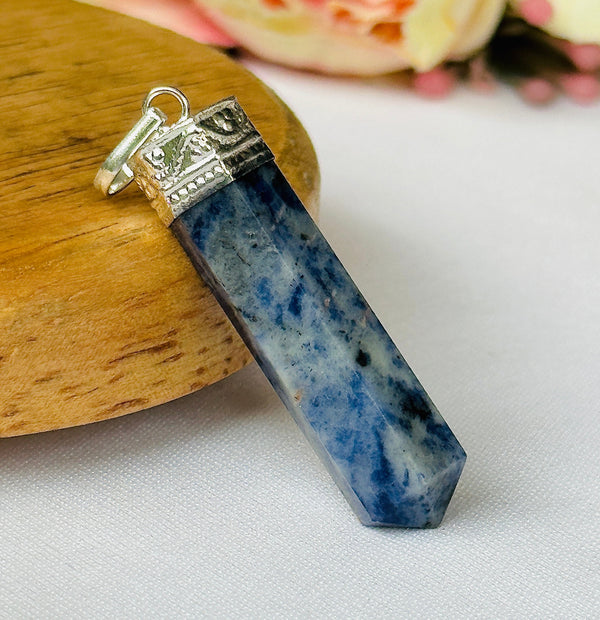 Sodalite Pencil Pendant