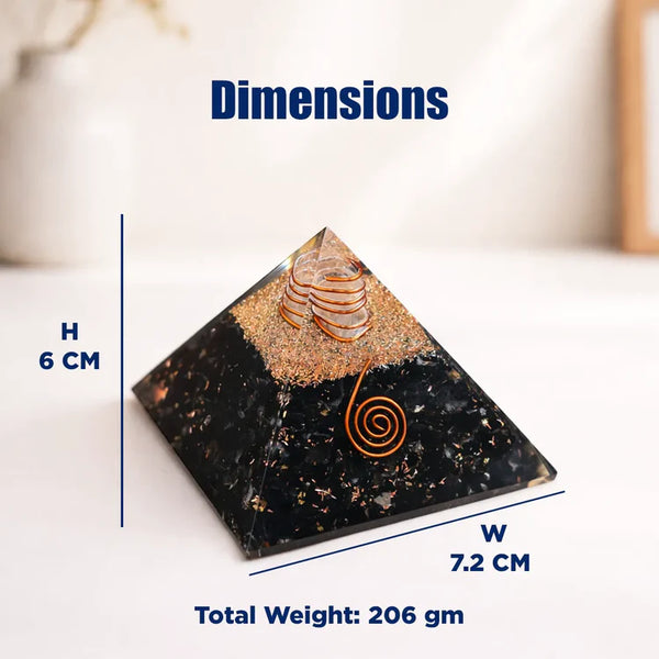 Tourmaline Pyramid – Protection & Negative Energy Shield Crystal