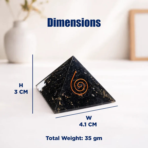 Black Tourmaline Pyramid – Protection, Energy Shield & Negative Energy Removal