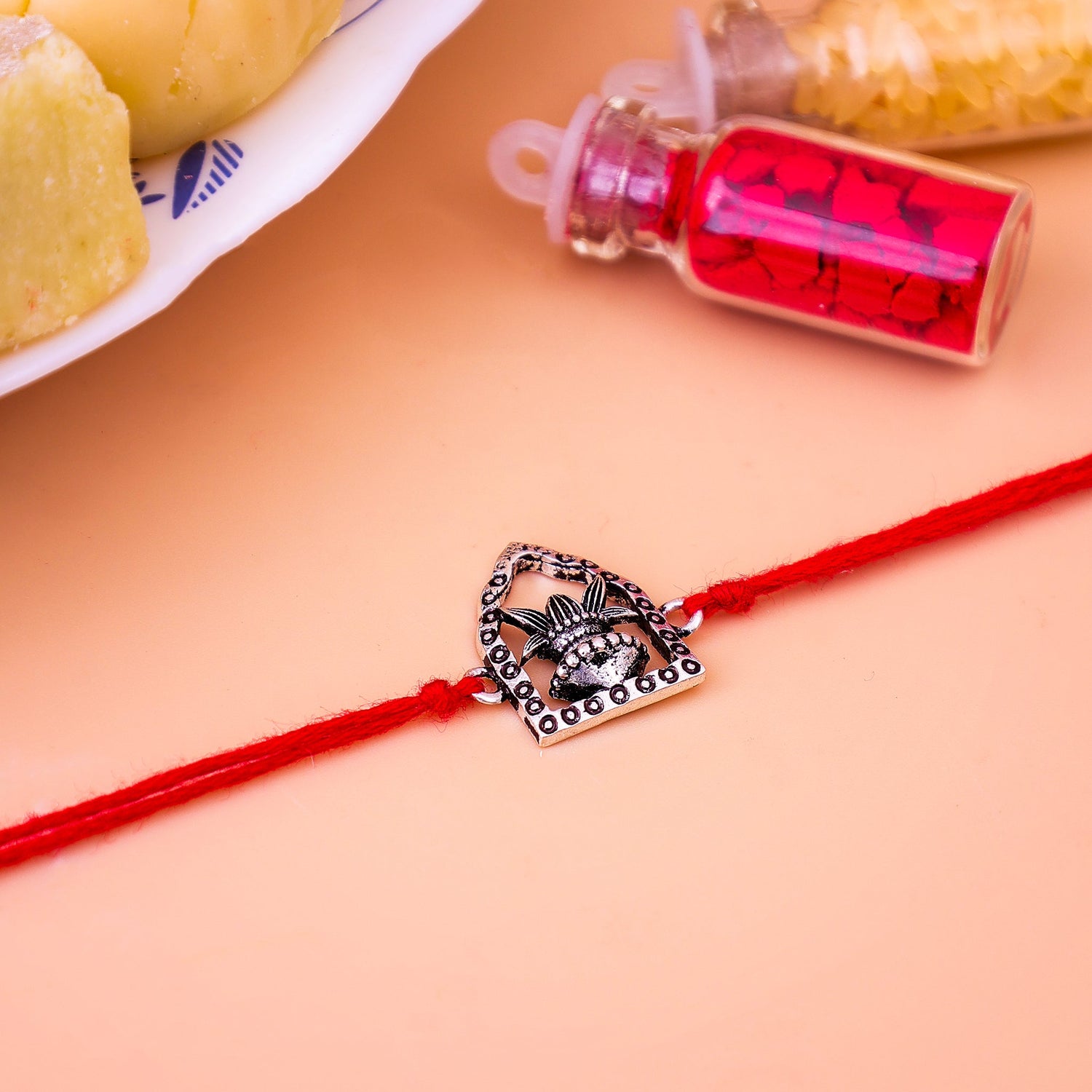 92.5 Pure Silver Kalash Rakhi