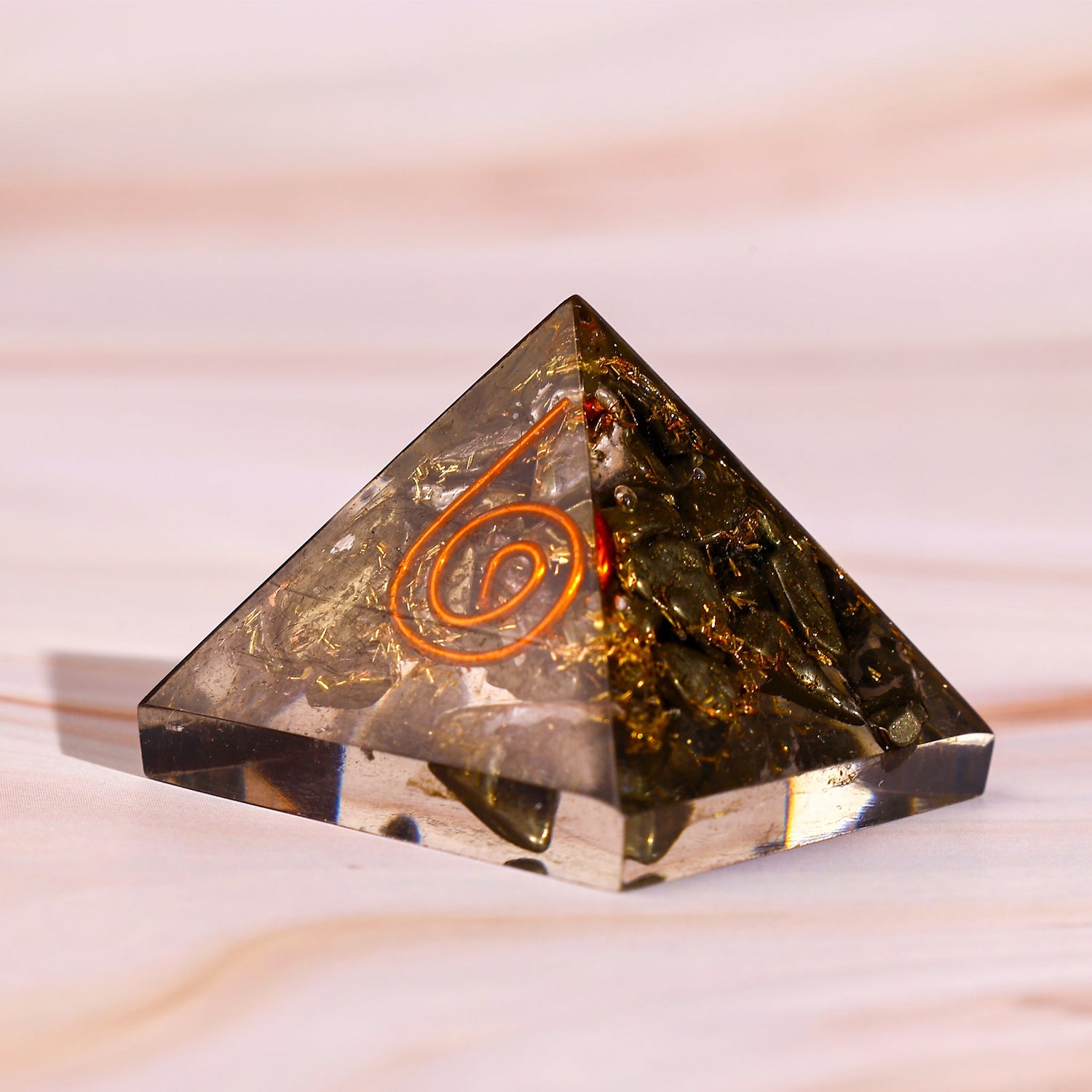 Crystal Pyrite Pyramid