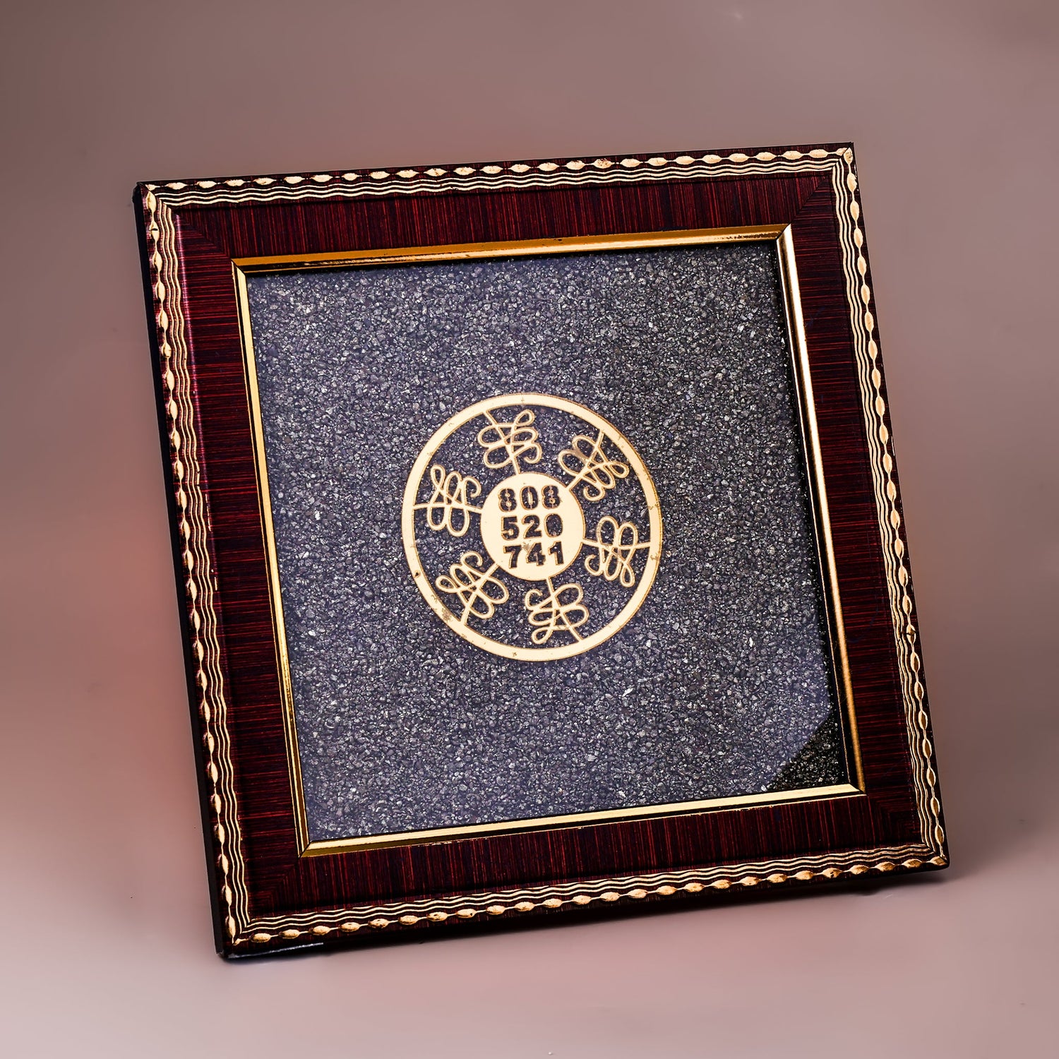 Numerology Healing Yantra Raw Pyrite Frame