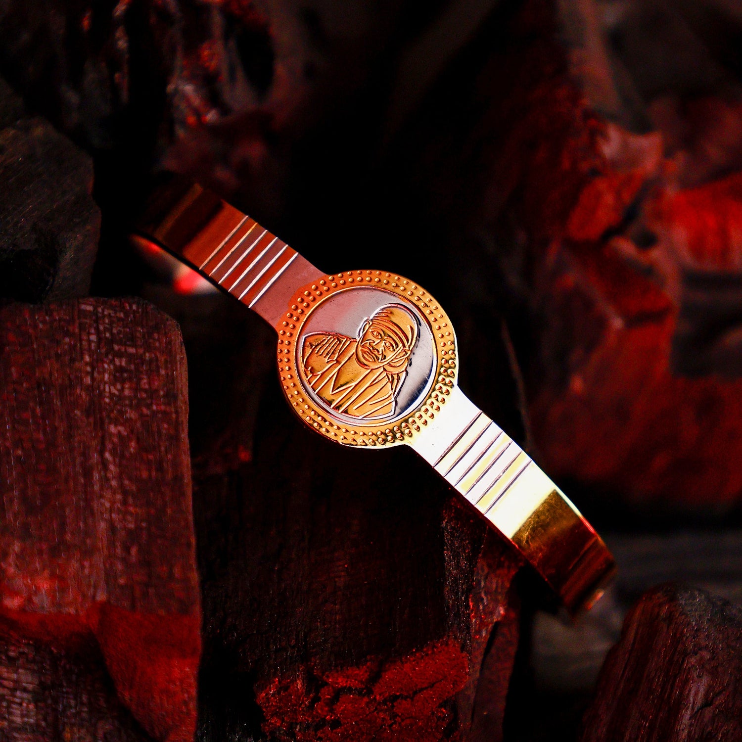 Sai Baba Kada – IGP Gold Plated Devotional Kada for Faith, Protection & Positivity