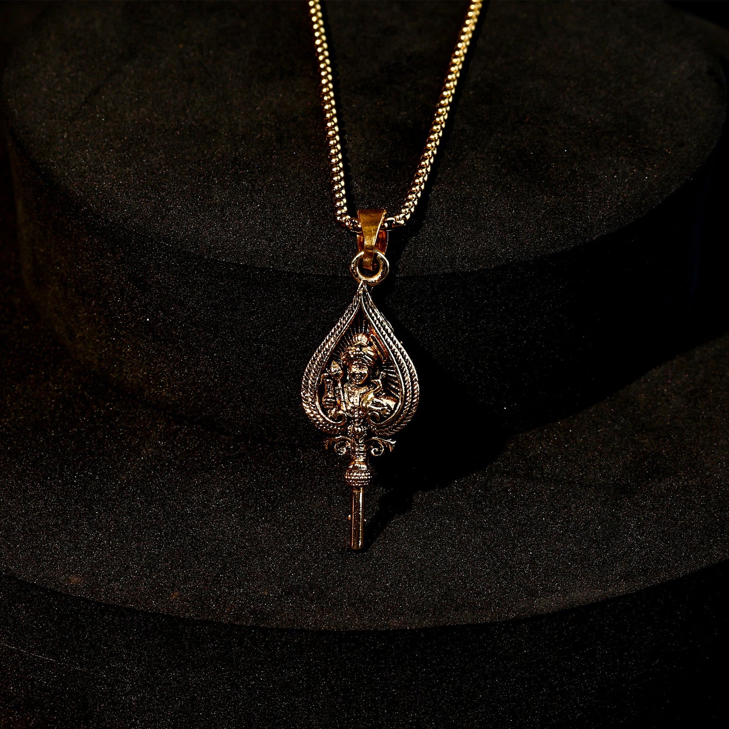 IGP Plating Lord Murugan with Gold Chain Pendant