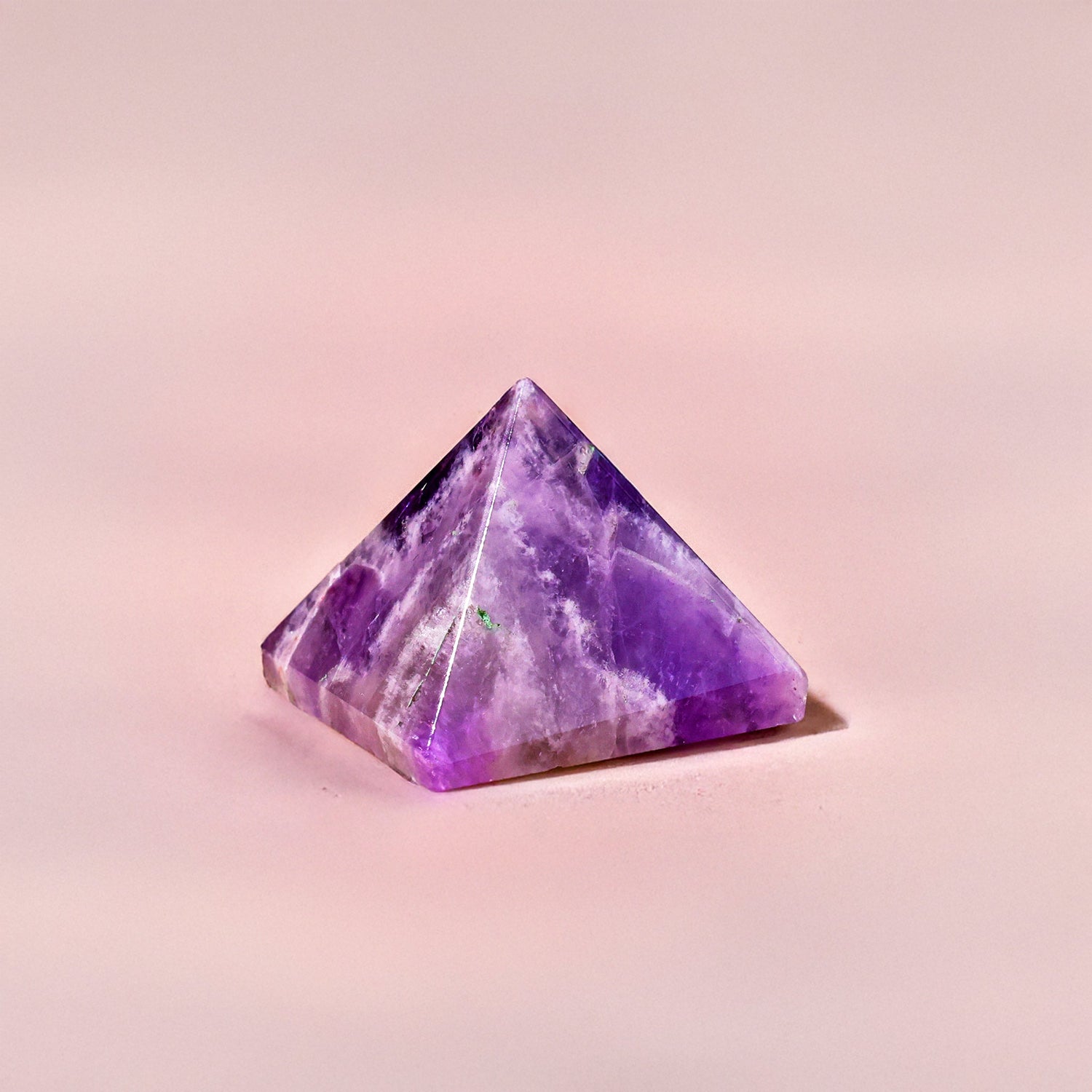 Amethyst Pyramid Small: Emotional Healing & Stress Relief