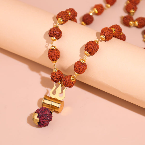 Rudraksha Mala With Damru