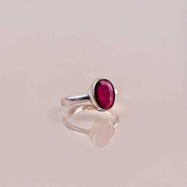 Ruby Ring (Manik Surya) - Abhimantrit & Certified