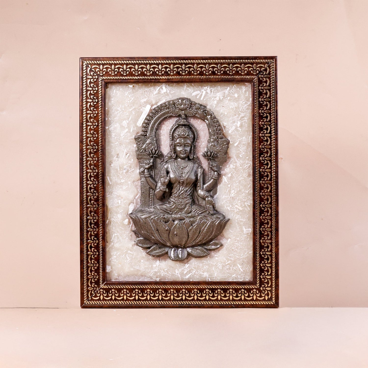 Goddess Lakshmi Ji On Selenite Frame
