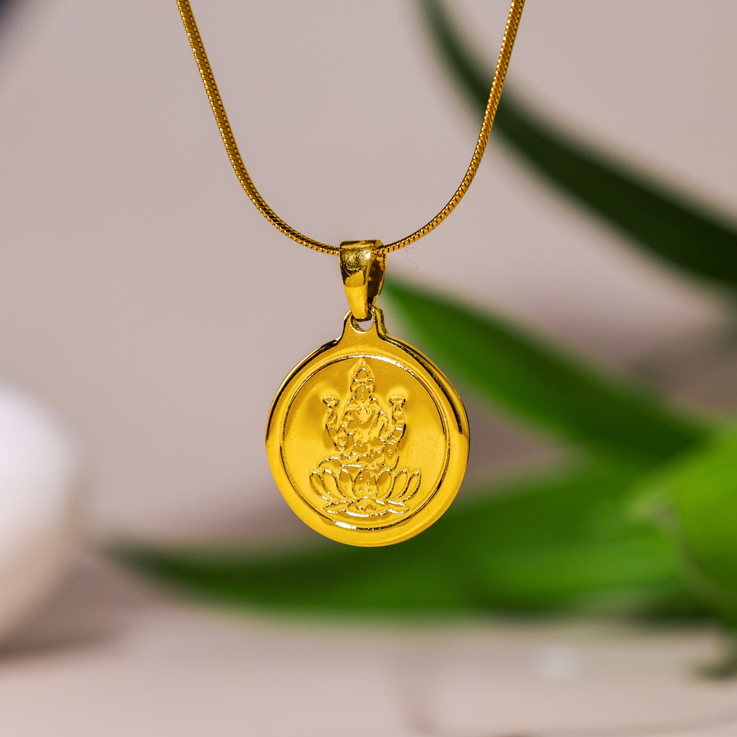 Maa Laxmi Pendant IGP Gold Plating