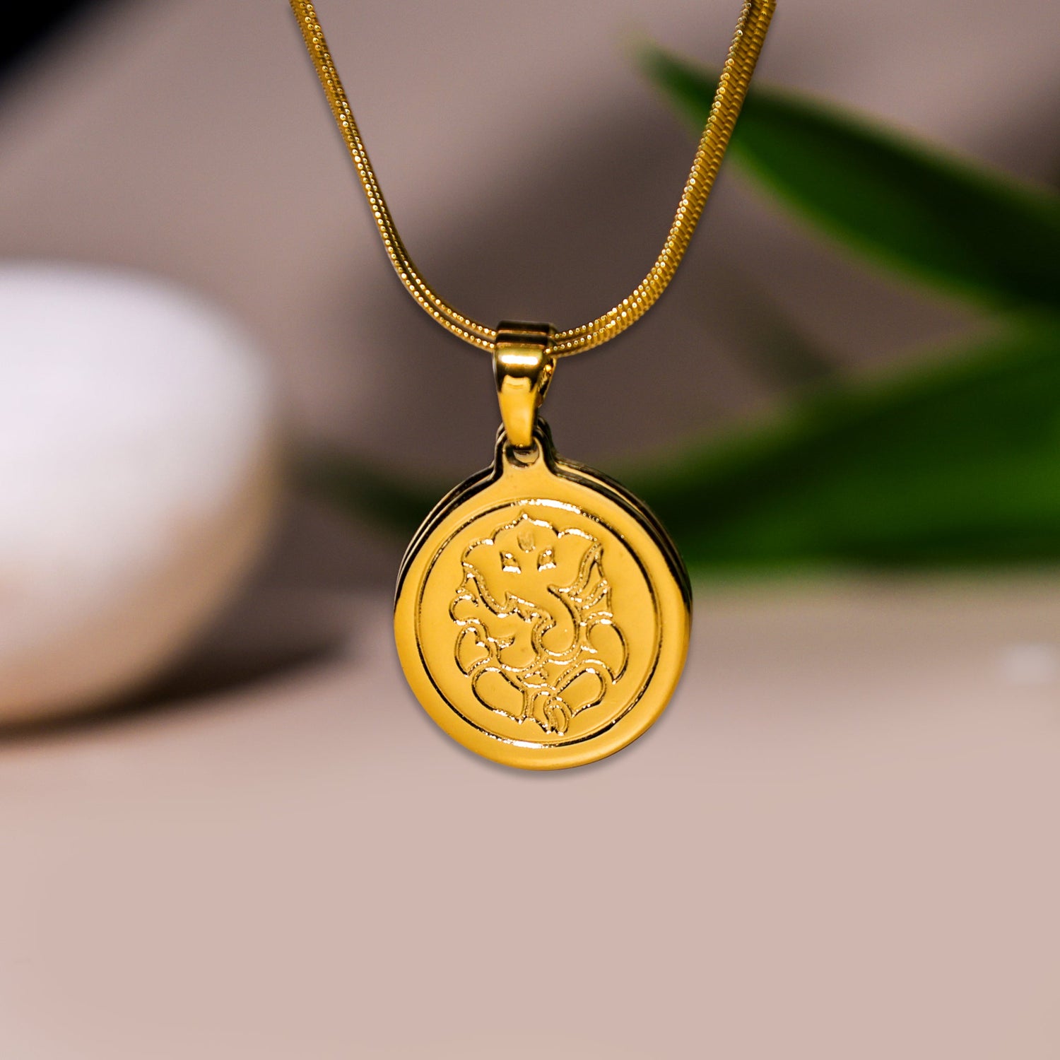 Ganesha Pendant IGP Gold Plating