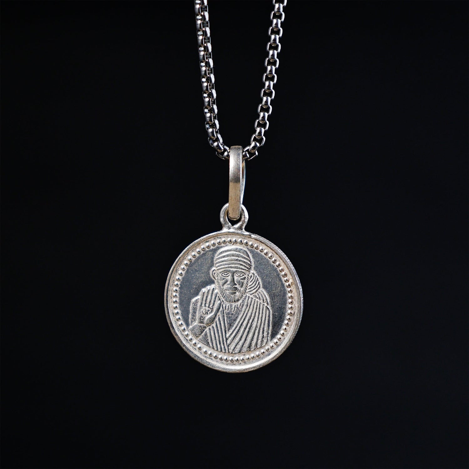 Sai Yantra Pure Silver Pendant (for Peace of Mind & Emotional Balance)