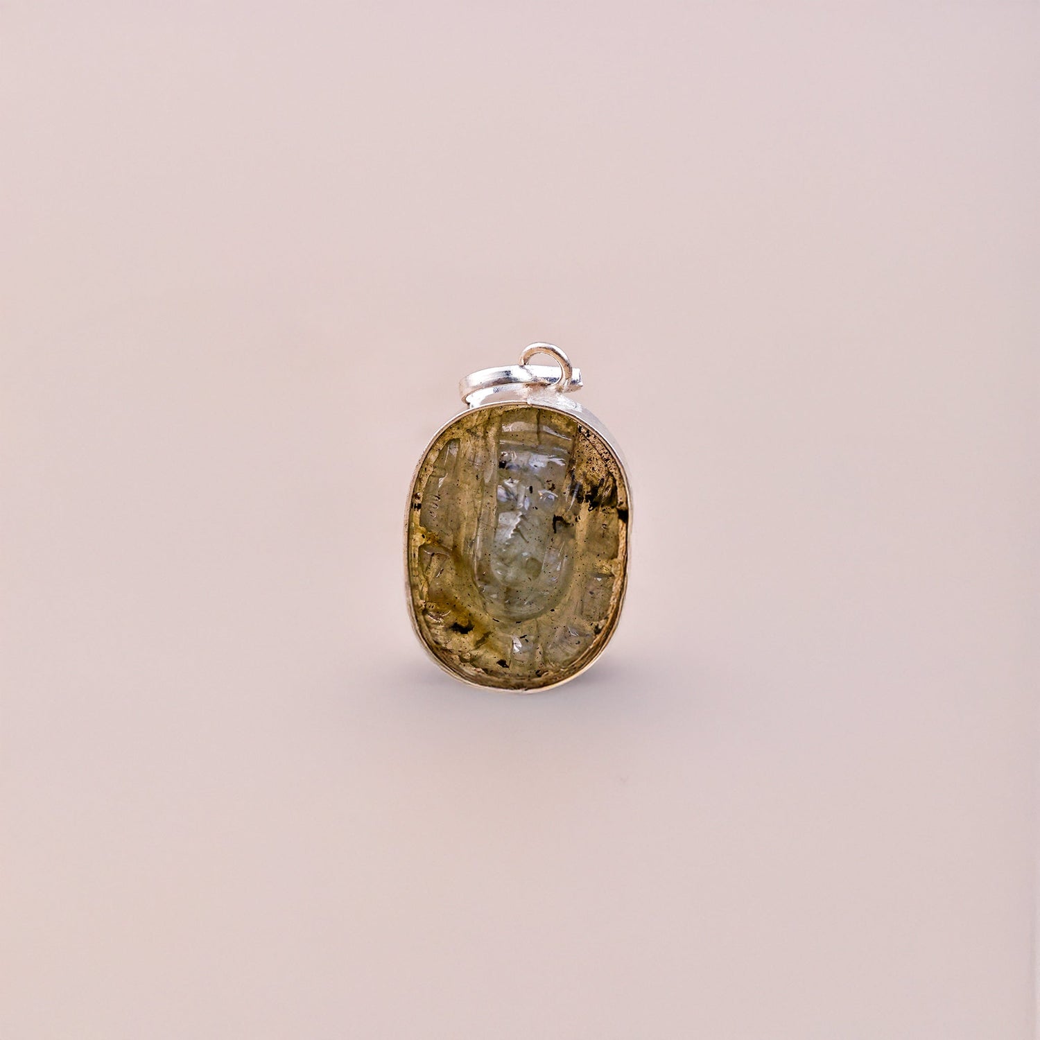 Labradorite Ganesha Pendant