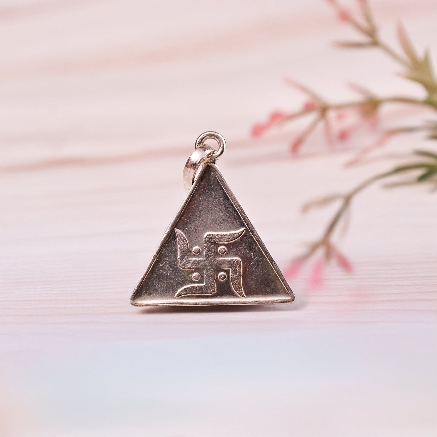 Maa Saraswati Yantra Pure Silver Pendant