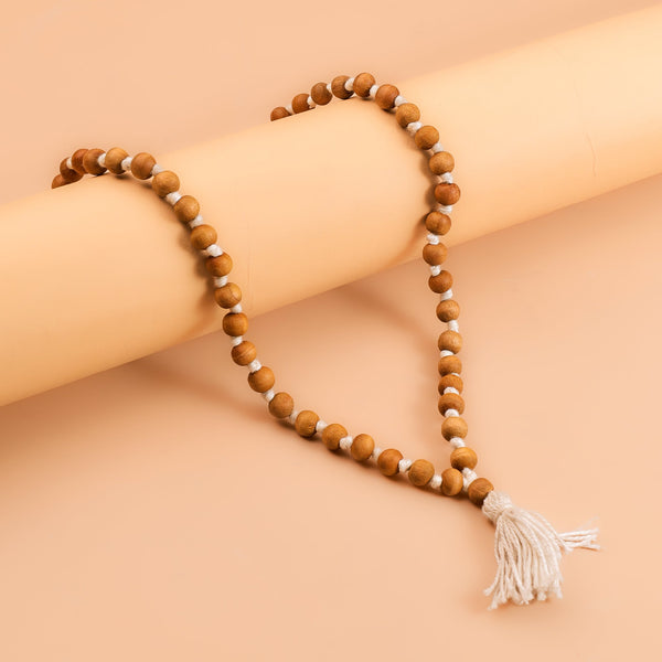 White Sandal Wood Mala