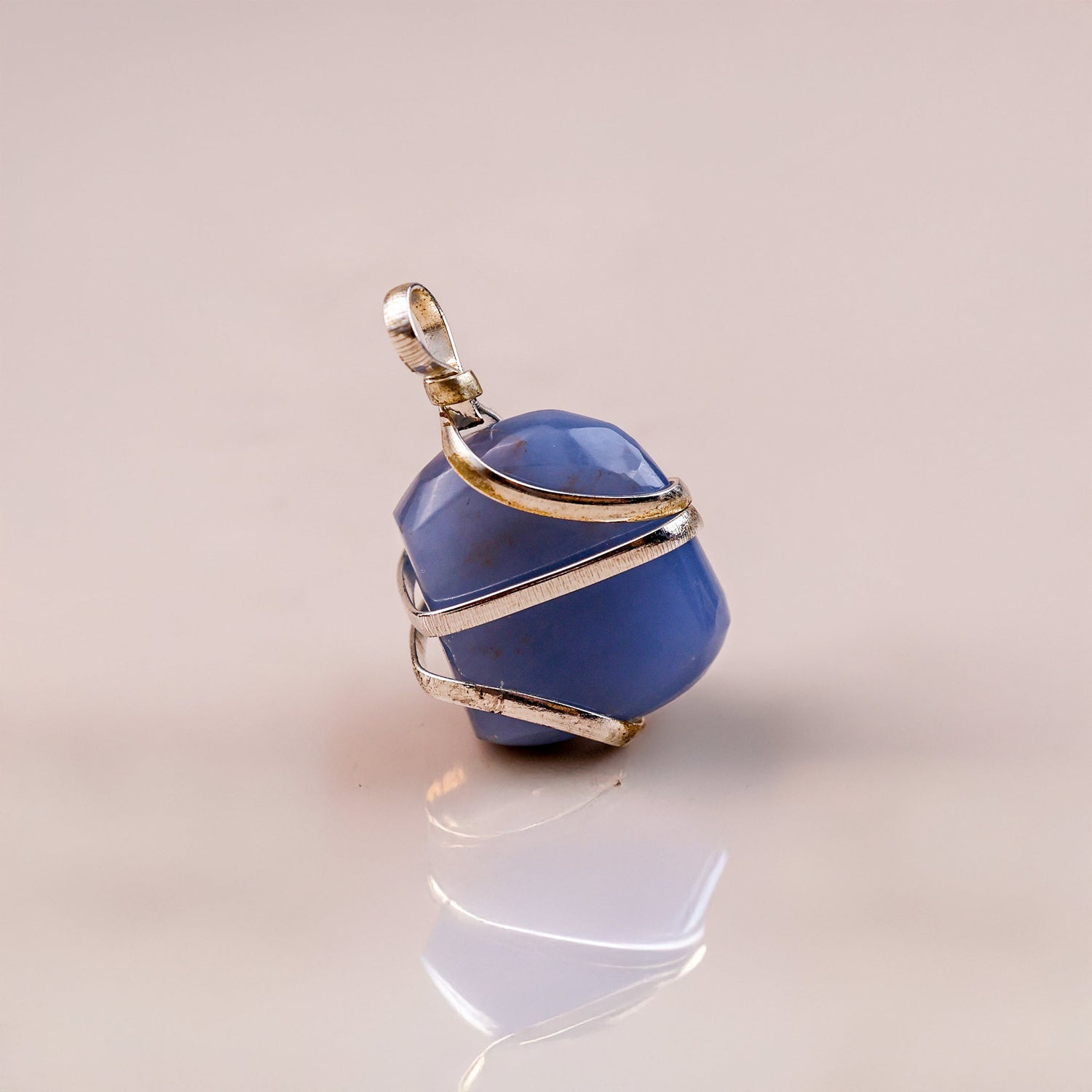 Angelite Wrapping Pendant