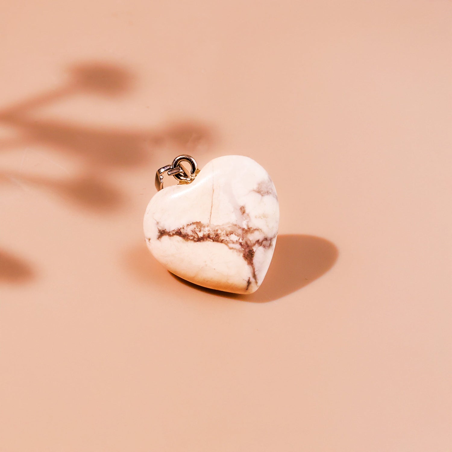 Howlite Heart Pendant