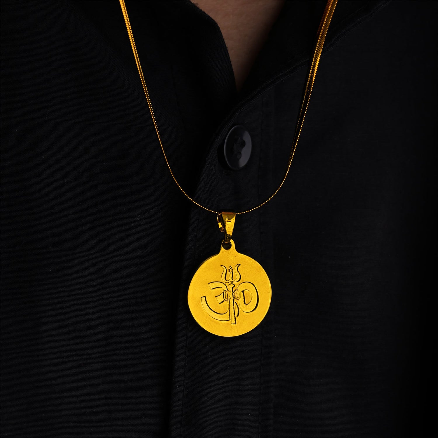 Om Pendant IGP Gold Plating