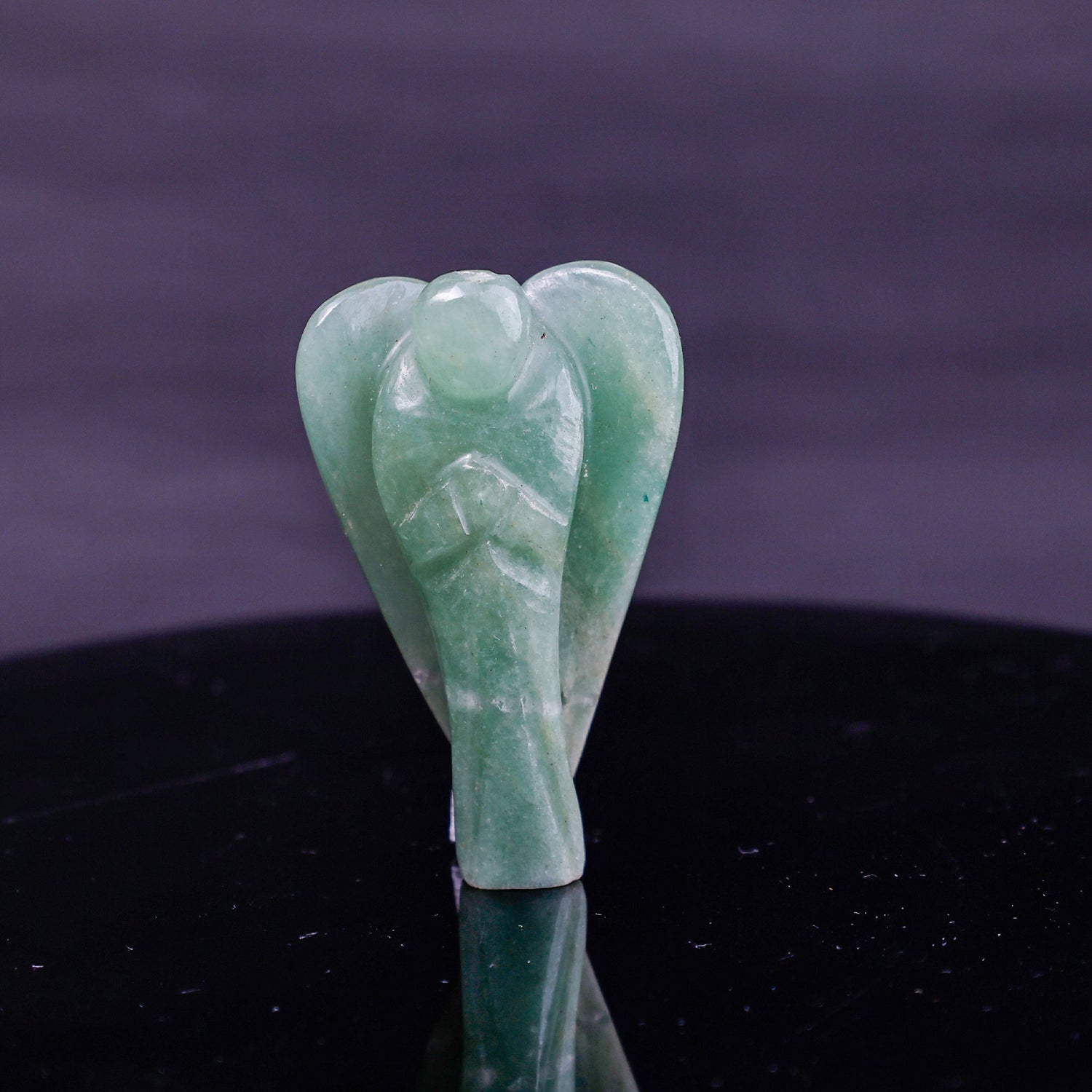 Green Aventurine Crystal Angle: Promotes Wealth Attraction & Money Growth