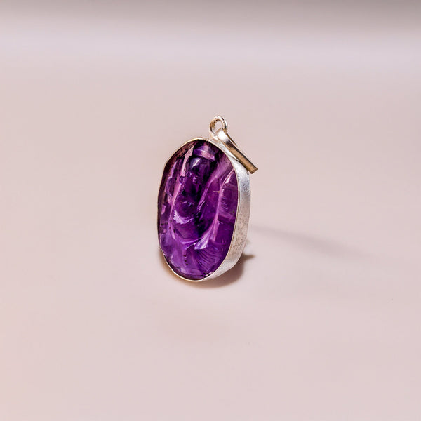Amethyst Ganesha Pendant