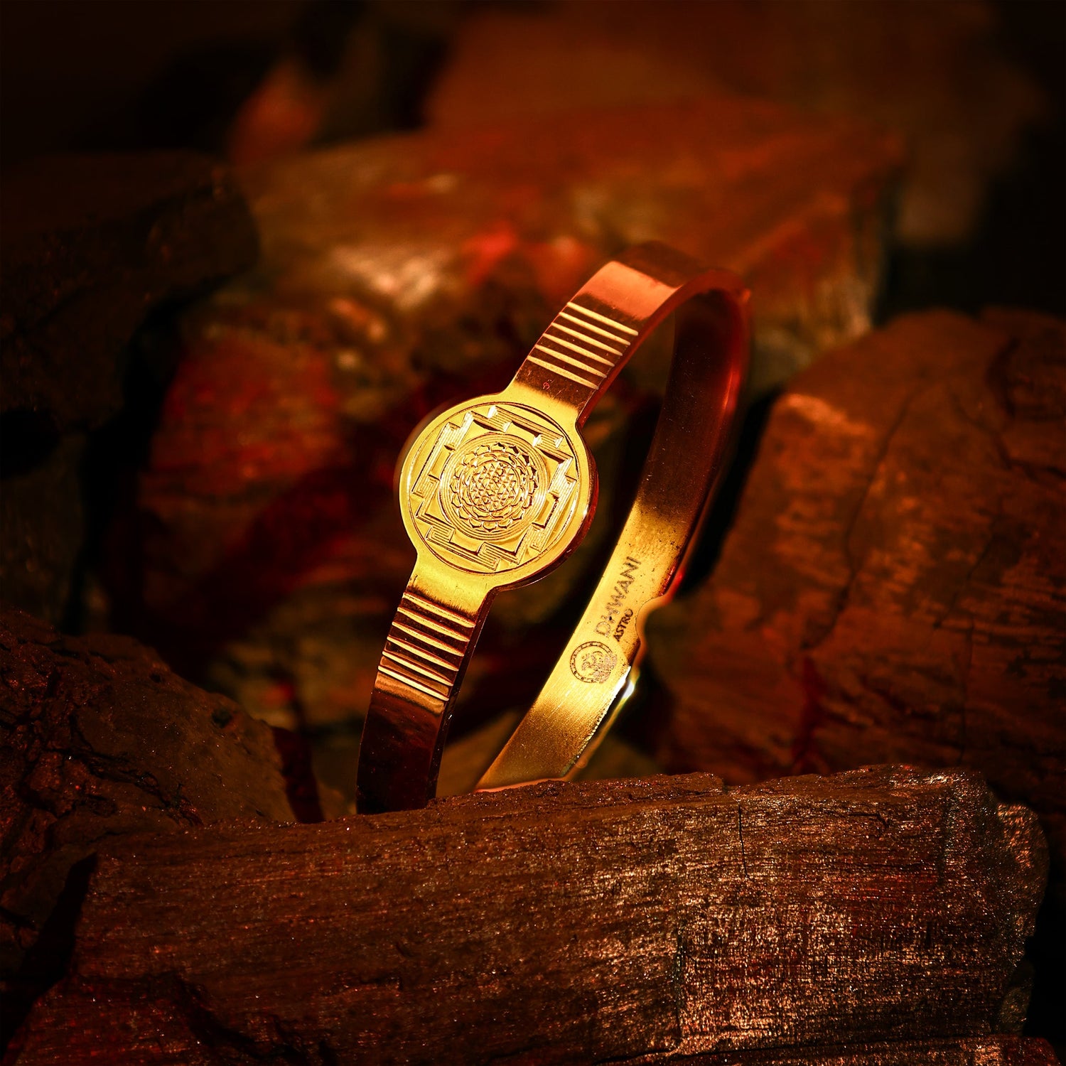 Shree Yantra Kada – IGP Gold Plated Spiritual Kada for Wealth