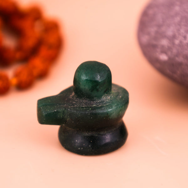 Green Jade Shivling