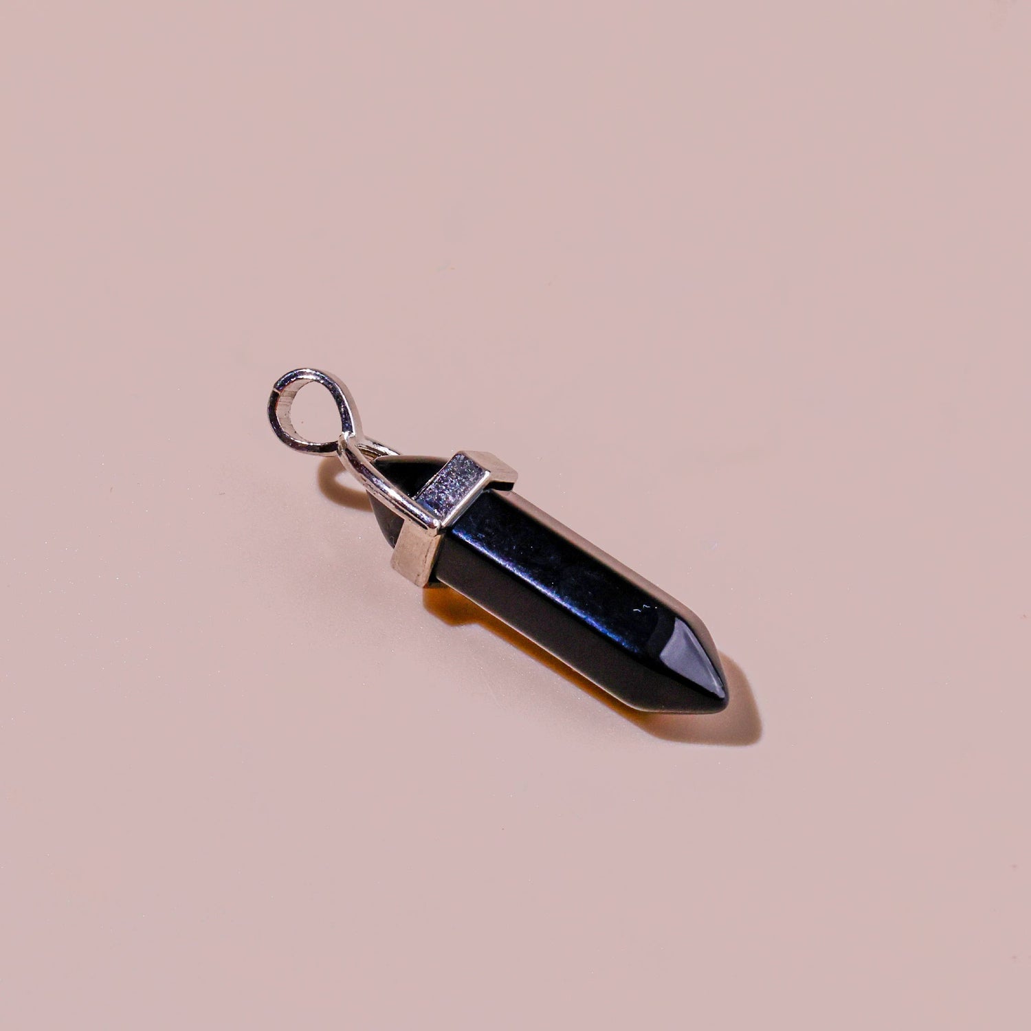 Black Tourmaline Pen Shape Pendant: Protect from Psyhic attacks & Negative Engery